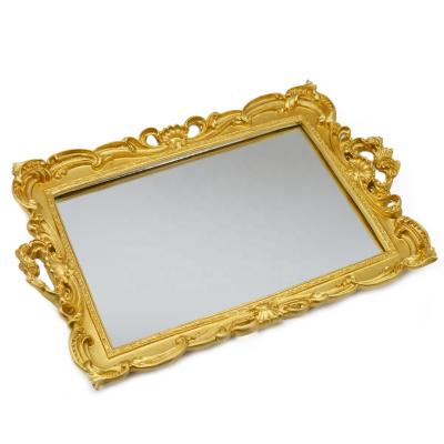 China Wholesale Vintage Metal Frame Mirror Tray for Hotel or Home for sale