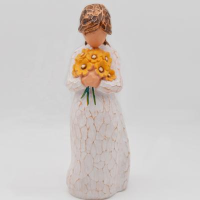 China Europe Polyresin Praying Angel Figurine for sale