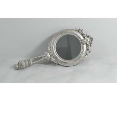 China Antique Home Decor Hand Held Vanity Makeup Mirror Decorative Vintage for sale