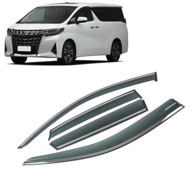 China Acrylic For TOYOTA Alphard AGH30 H3 H2 2008-2020 Car Window Sun Rain Shade Visors Shield Shelter Protector Cover Sticker Accessories for sale