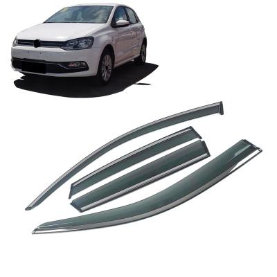 China Acrylic For VOLKSWAGEN VW POLO MK4 9N MK5 6R Hatchback 2001-2017 Car Window Sun Rain Shade Visors Shield Shelter Protector Cover Trim for sale