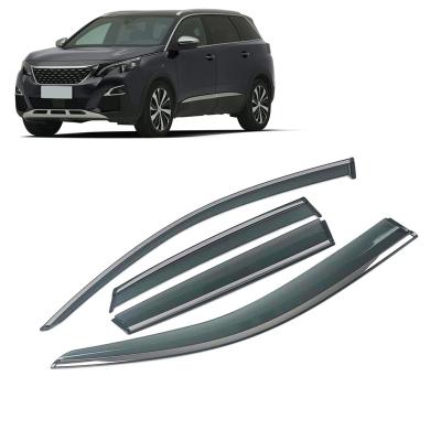 China Acrylic For PEUGEOT 5008 2016-2019 Car Window Sun Rain Shade Visors Shield Shelter Protector Cover Frame Sticker Exterior Accessories for sale