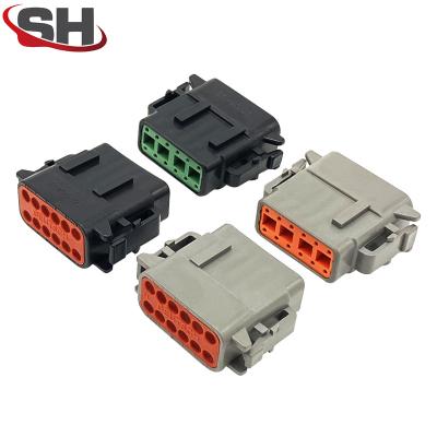 China Waterproof Car German Automobile Male Connector DTM06-12SB Heavy Truck Connector DTM06-12SB Harness Plug 12 Holes for sale