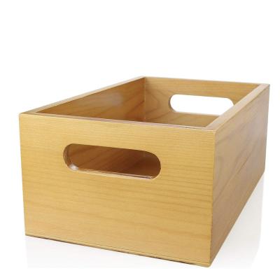 China Nautical Wholesale Unfinished Different Shape Customization Wooden Storage Box Solid Wooden Gift Box for sale