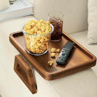 China Sustainable Wood Sofa Armrest Tray - Sofa Arm Tray Table Clip - Couch Arm Table for Wide Couches - Wood Side Tables for Small Spaces for sale