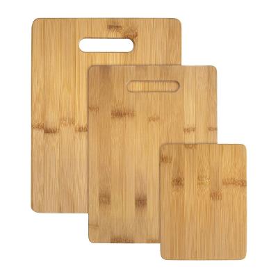 China Totally Sustainable Bamboo Wooden Cutting Board 3-Piece Set, 3 Assorted Sizes for sale