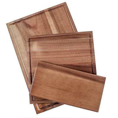 China Sustainable Acacia Wood Universal Thick Wood Cutting Board Tall Chopper For Kitchen for sale