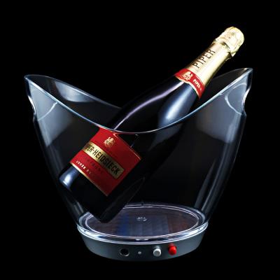 China Customized Logo Stocked Acrylic Ice Bucket, High Quality Ice Bucket For Champagne, Wine, Whiskey From Factory Direct for sale