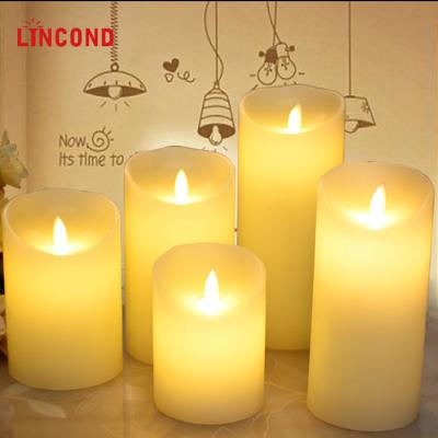 China Home Decoration Battery Operated Remote Control Color Changing Paraffin Led Candle Flameless Led Candle for sale