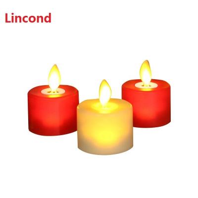 China Wholesale Christmas Battery Operated Electric Flameless Flameless Plating T Light Led Mini Candles Tea Light for sale