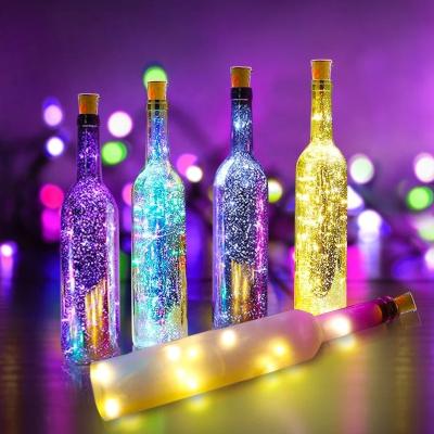 China Bottles String Light Lincond Wine Bottle Lights Led String Lights Diy Glass Bottle Light For Party Christmas Wedding Home Decoration for sale