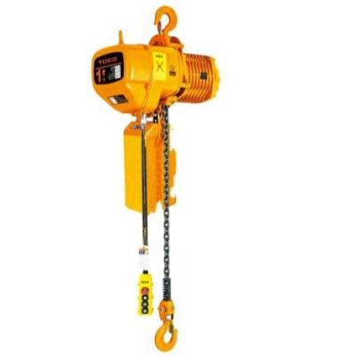 China ULIDE 1 Ton Lifting Chain Crane 220V380V 50Hz or 60Hz can be customized to 50 Ton Electric Chain Hoist with trolley for lifting for sale