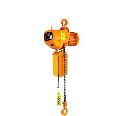 China ULIDE 2 Ton Lifting Chain Crane 220V380V 50Hz or 60Hz can be customized to 50 Ton Electric Chain Hoist with trolley for lifting for sale