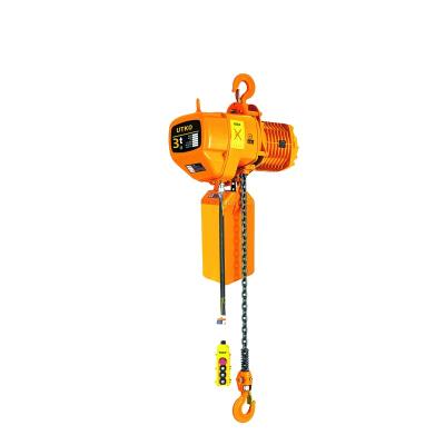 China ULIDE 3 Ton Lifting Chain Crane 220V380V 50Hz or 60Hz can be customized to 50 Ton Electric Chain Hoist with trolley for lifting for sale