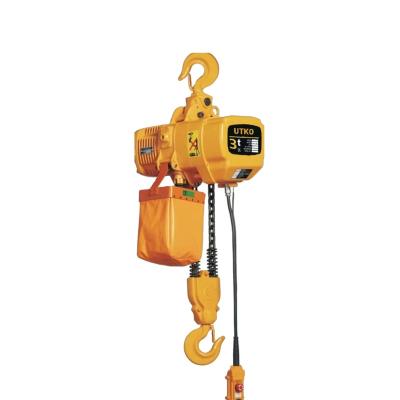 China ULIDE 3 Ton Three Goods Lifting Lines Lifting Chain Hoist 380V 60Hz Can Be Customized To 50 Ton Electric Chain Hoist With Trolley For Lifting for sale