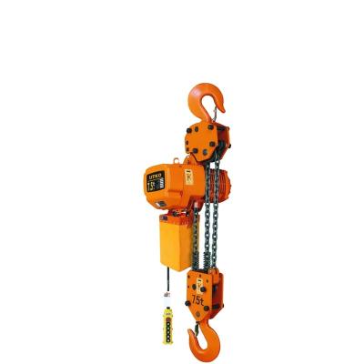 China ULIDE 7.5 Ton Three Goods Lifting Lines Lifting Chain Hoist 380V 60Hz Can Be Customized To 50 Ton Electric Chain Hoist With Trolley For Lifting for sale