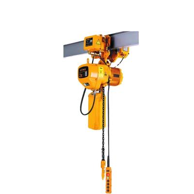 China Enterprises ULIDE 2 Ton Light Portable Mining Crane Electric Trolley Fast Speed ​​Easy Operation Electric Chain Hoist for sale