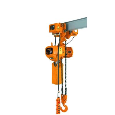 China Lightweight Portable Easy Operation Crane Electric Trolley Fast Speed ​​Electric Mining Enterprises ULIDE 3Ton 2 Lines Electric Chain Hoist for sale