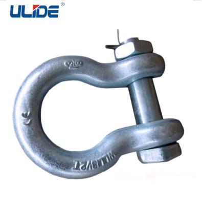 China High Quality Heavy Industry Hot Dip Galvanized Shackle Clevis Type U Anchor Shackle For Overhead Line Profession Arc Power Line Fittings Steel for sale