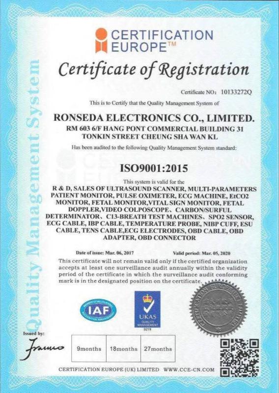 ISO9001 - Shenzhen Ronseda Technology Co., Ltd.