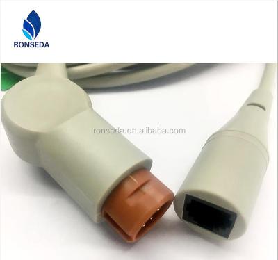 China Easy To Clean And Repair HP 12-Pin To Invasive IBP Blood Pressure Adapter Cable for sale