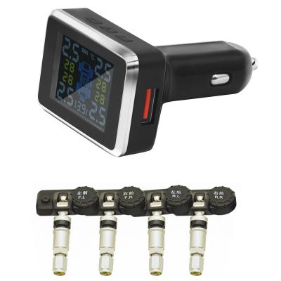 China Universal car battery voltage cigarette lighter display port 4 car tire pressure tire pressure and tire temperature wirelessly are shown at for sale