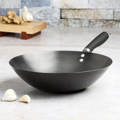 China Viable Nonstick Black Wok 13.75