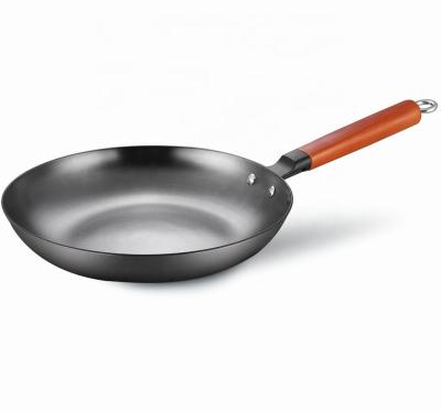 China Eco-friendly 28cm Non Coating Frying Pan Sustainable Non Stick Heavy Duty Cast Iron Cookware Cast Iron Pan for sale