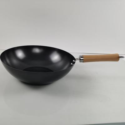 China Joyce Chen's Sustainable Flat Bottom Wok Carbon Steel Nonstick Wok for sale