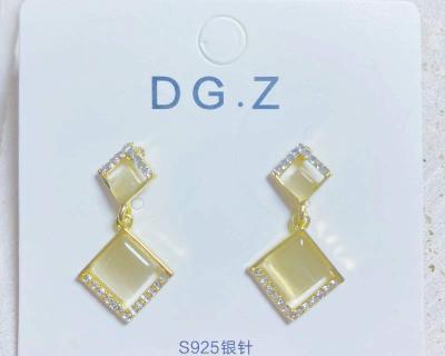 China TRENDY Fashion Designs Geometry Earrings Jewelry Patterns For Woman Girl Party Geometry Gold Gift Trendy Earrings for sale