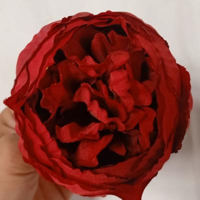 China Wholesla Fabric Cheap Indoor Decorative Living Room Fabric Artificial Peony Flowers Silk Flowers Artificial Flowers Silk Home Decor for sale