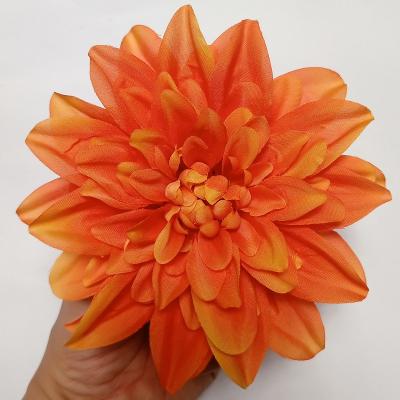 China High Quality Silk Fabric Dahlia Flowers 16cm DIY Decorative Silk Flower Heads for sale