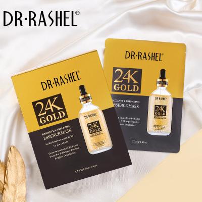 China Dr. RASHEL Factory Supply 24k Gold Anti-Wrinkle Anti Aging Face Mask 25g*5pcs for sale