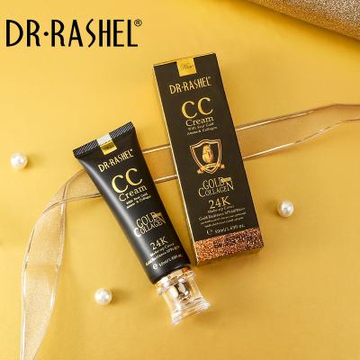 China DR.RASHEL Dark Circles SPF 60 Makeup Coverage Whitening Face Cream 24K Gold Collagen CC Cream for sale