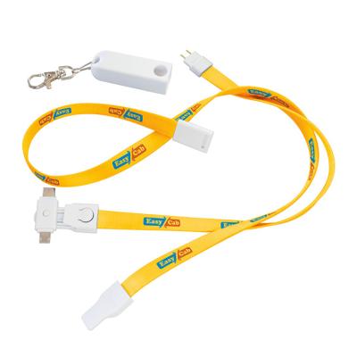 China MP3/MP4 Player 3-in-1 Lanyard Charging Cable with breakpoint for sale