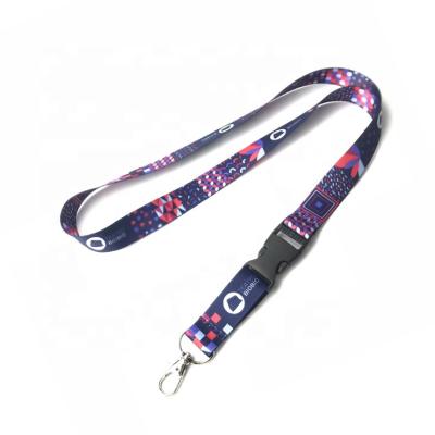 China Polyester Customs Free Lanyard With Client's Picture And Text for sale