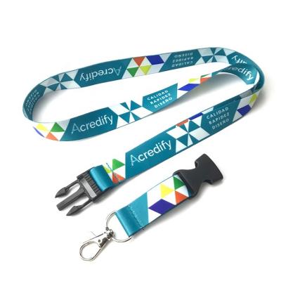 China Promotional Custom Sublimation Polyester Printing Neck Loose Lanyard for sale