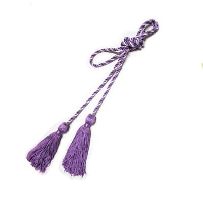 China Bicolor elegant fringe tassel trimming for adult graduation cap decoration for sale