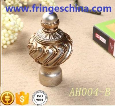 China Classical delicate PP plastic curtain rod finials for home decoration for sale