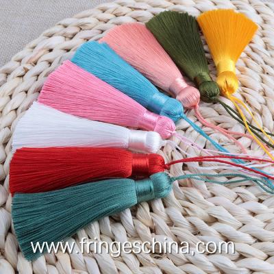 China Colorful classical wholesale chinese tassels trimming fringe for bookmark for sale