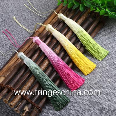 China Colorful classical wholesale chinese tassels trimming fringe for bookmark for sale