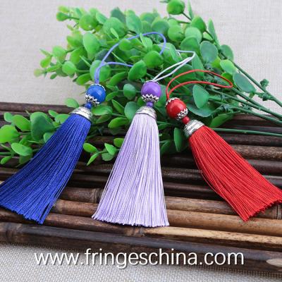 China Colorful classical wholesale chinese tassels trimming fringe for bookmark for sale