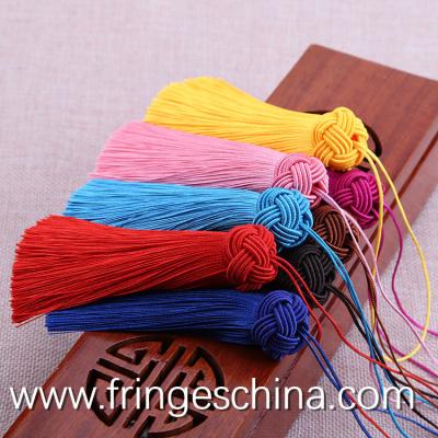 China Colorful classical wholesale chinese tassels trimming fringe for bookmark for sale