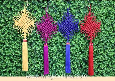 China Traditional fluorescent tassels with chinese knot for home and graduation cap decoration for sale