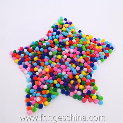 China Wholesale Colorful DIY Pom Pom Ball For Costume Christmas Decoration for sale