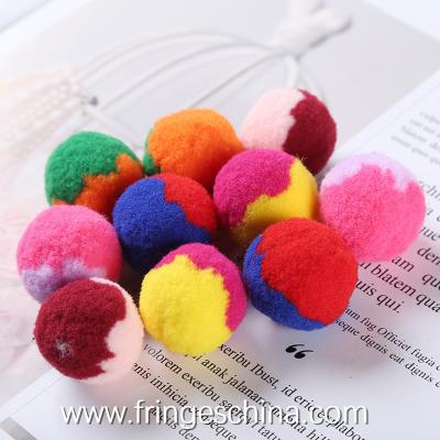 China Wholesale Colorful DIY Multicolored Pom Pom Ball For Costume Christmas Decoration for sale