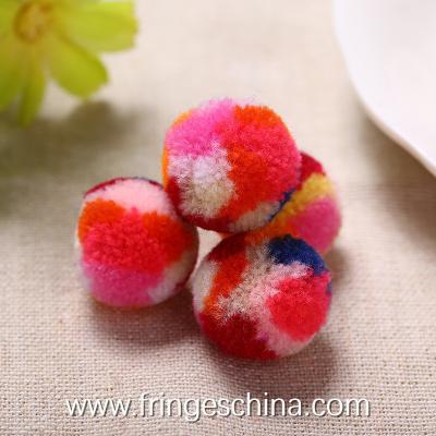 China Wholesale Colorful DIY Multicolored Pom Pom Ball For Hat Costume Christmas Decoration for sale