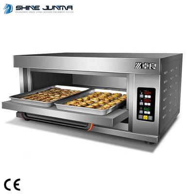 China Hotels Best Selling Mini Single Electric Pizza Oven Commercial Stainless Steel Bakery Gas Deck Oven for sale