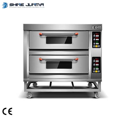 China Best Selling Hotels 2 Platform 4 Tray Commercial Bakery Oven Gas Bread Pizza Oven Electric Commercial Bakery Oven Price for sale