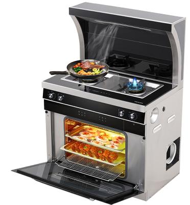 China New Hotel Integrated Free Standing Gas Cooker With Steam And Oven for sale